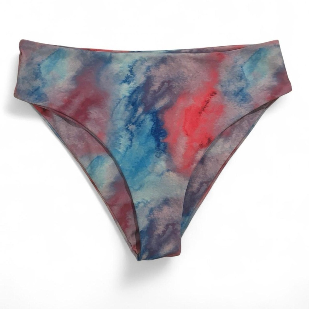 Marble design bathing suit bottoms